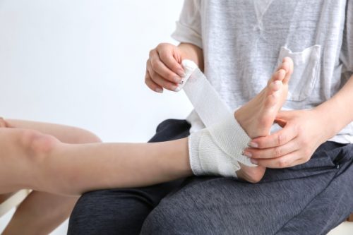 足首捻挫の改善